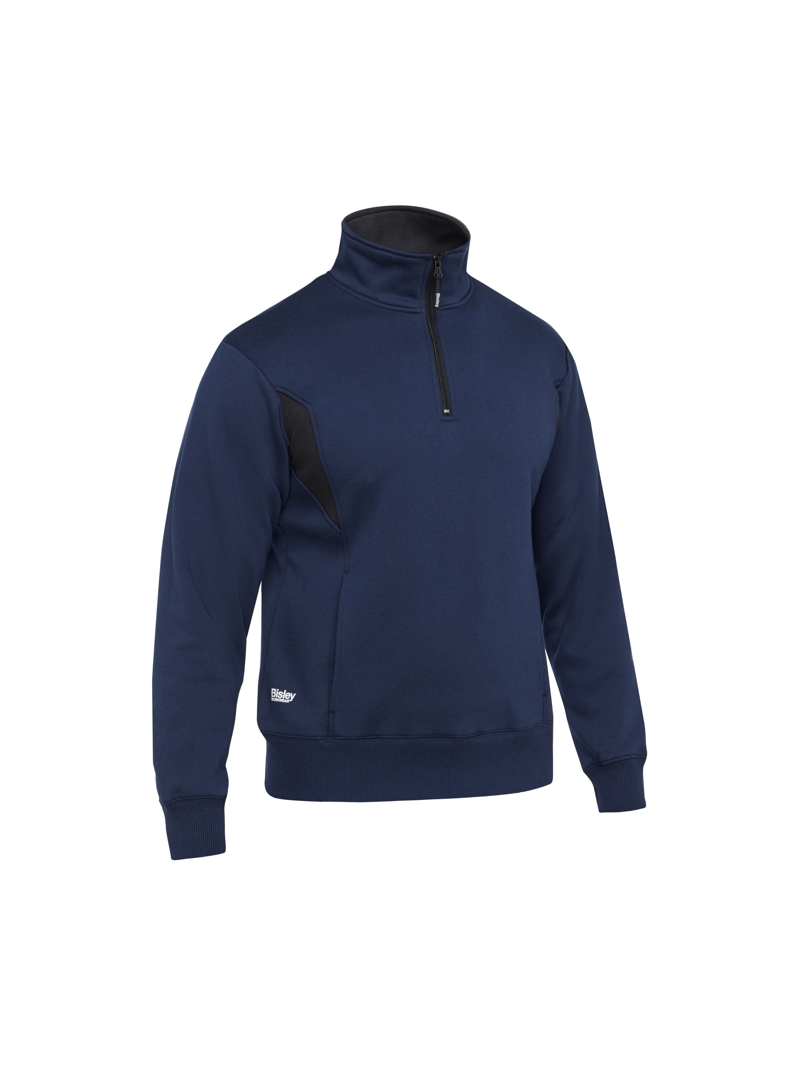 RAWSON TWO-TONE FLEECE 1/4 ZIP SWEATER
