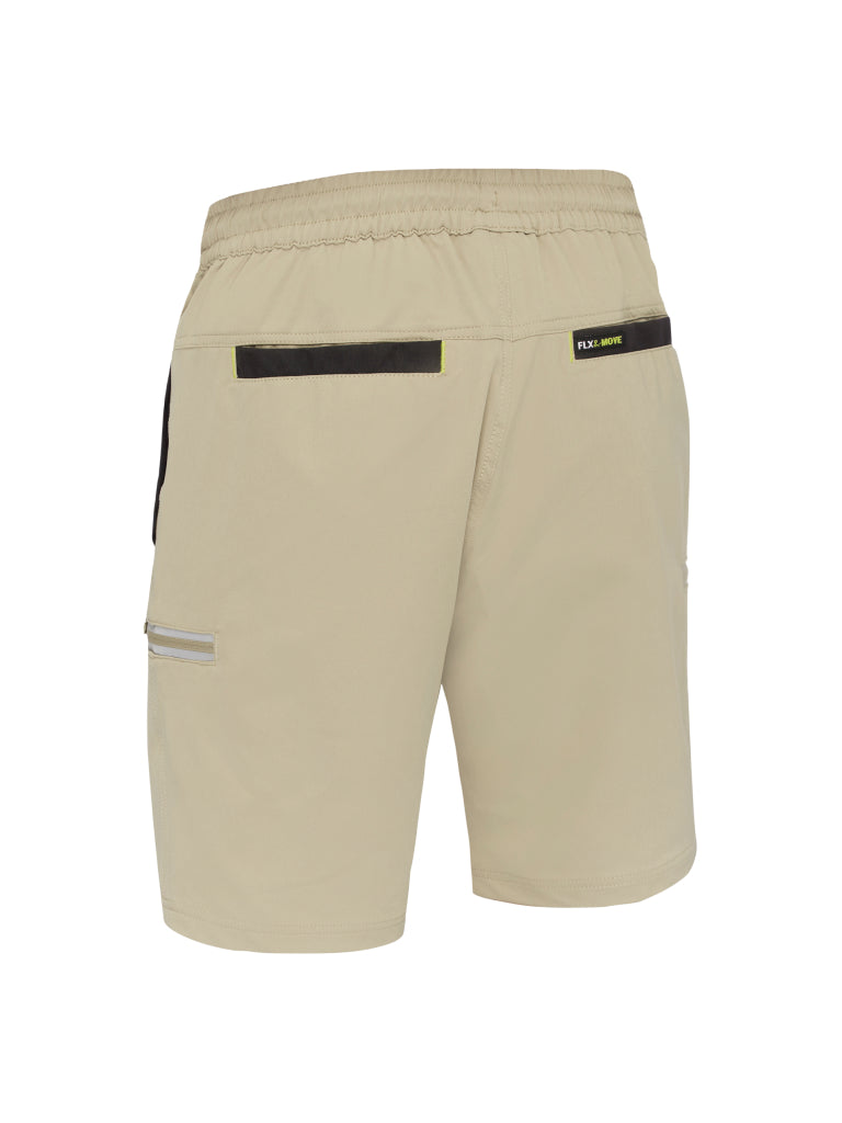 FLX & MOVE™ 4-WAY STRETCH ELASTIC WAIST CARGO SHORT