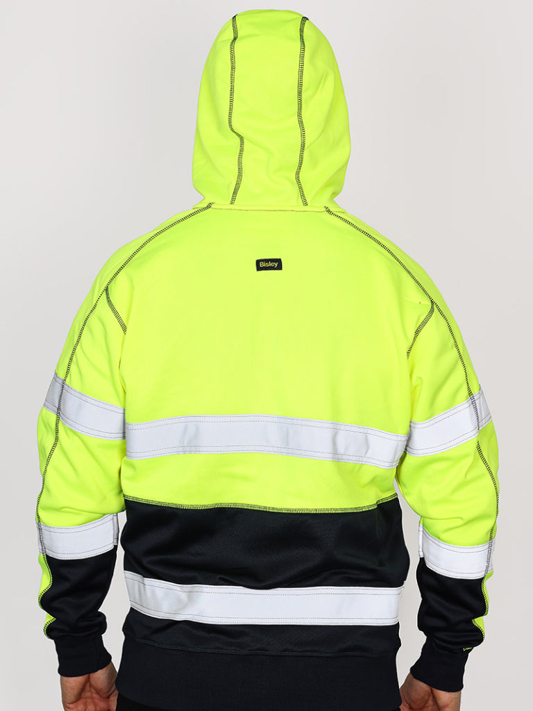 TAPED HI VIS FLEECE HOODIE