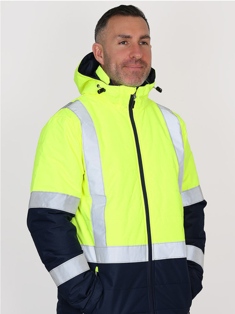 TAPED HI VIS PUFFER JACKET