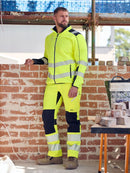 TAPED HI VIS BRADFORD 4 WAY STRETCH CARGO TROUSERS