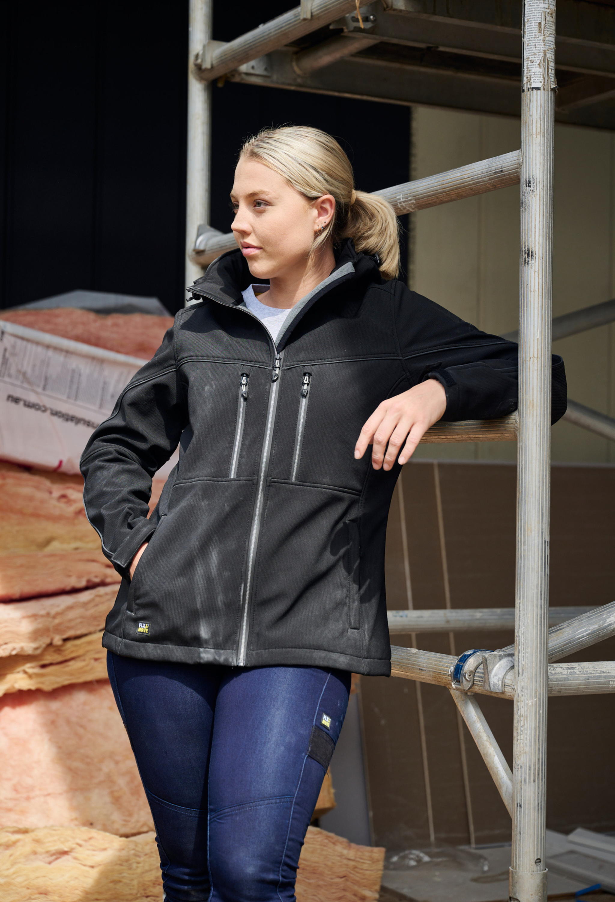 Black sales shell jacket