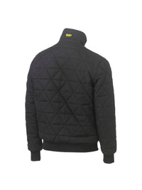 DIAMOND QUILTED BOMBER JACKET