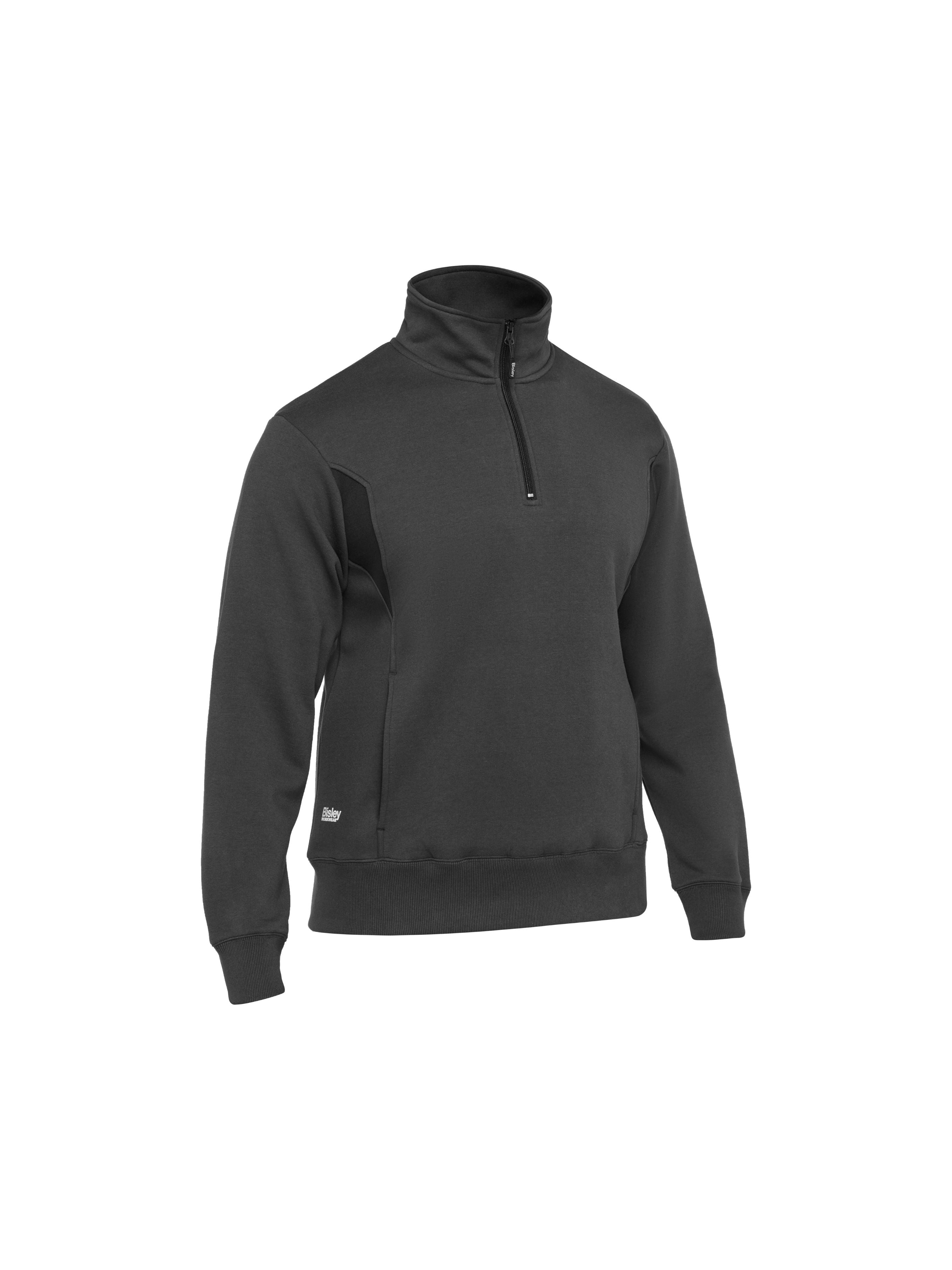 RAWSON TWO-TONE FLEECE 1/4 ZIP SWEATER