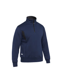 RAWSON TWO-TONE FLEECE 1/4 ZIP SWEATER