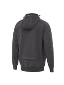 FLEECE ZIP FRONT HOODIE WITH SHERPA LINING