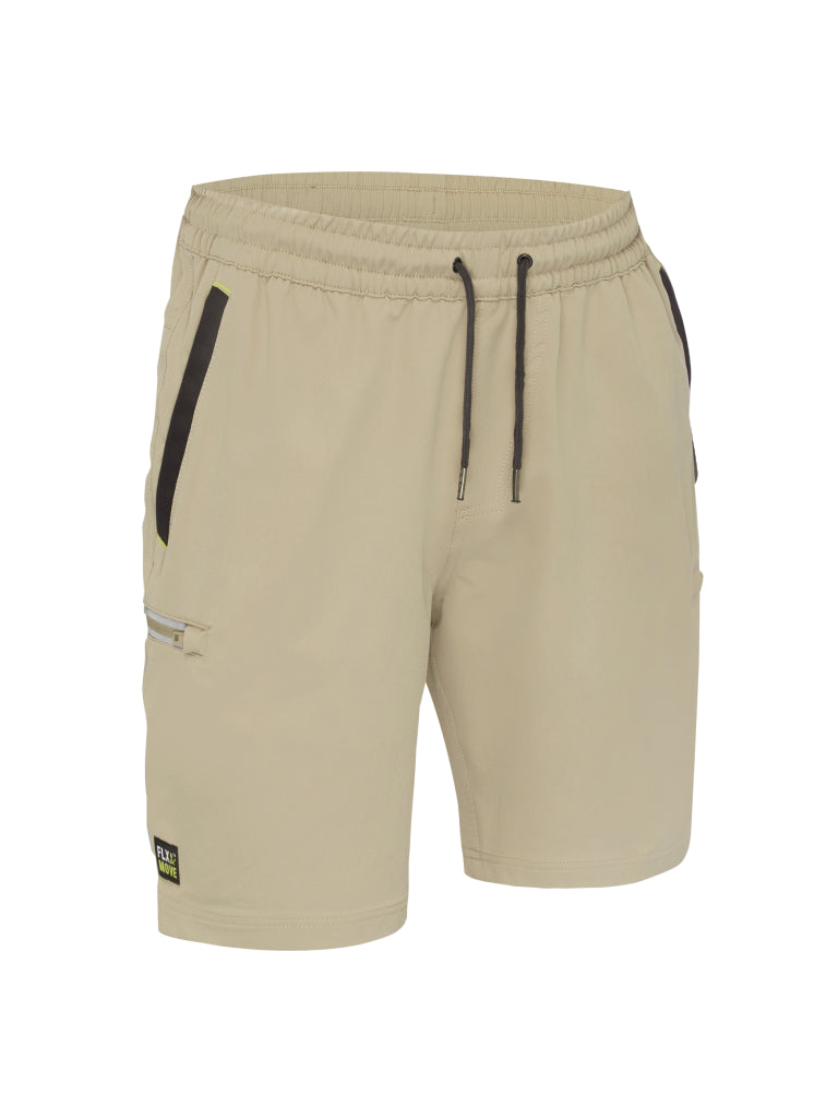 FLX & MOVE™ 4-WAY STRETCH ELASTIC WAIST CARGO SHORT