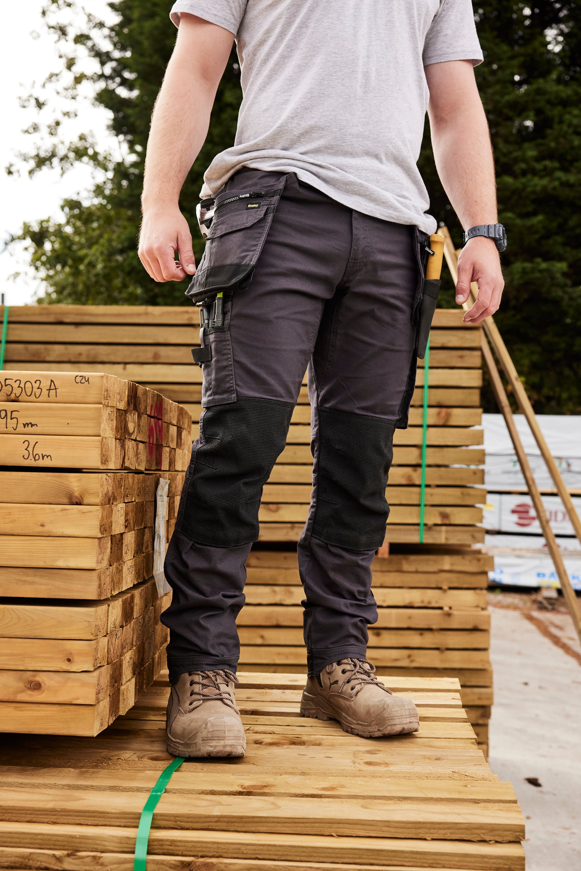 Bisley Workwear UK  FLX & MOVE™ Utility Trouser With Holster Tool Pockets