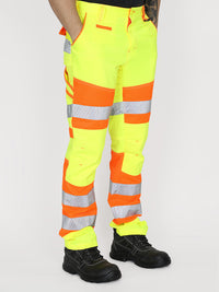 TAPED BIOMOTION DOUBLE HI VIS TROUSER