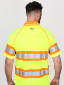 TAPED DOUBLE HI VIS MESH POLO