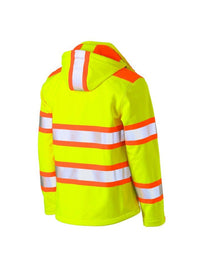 TAPED DOUBLE HI VIS SOFT SHELL JACKET