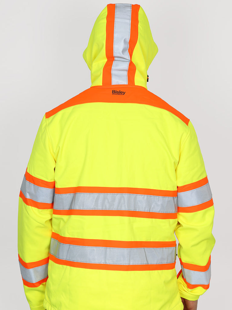 TAPED DOUBLE HI VIS SOFT SHELL JACKET