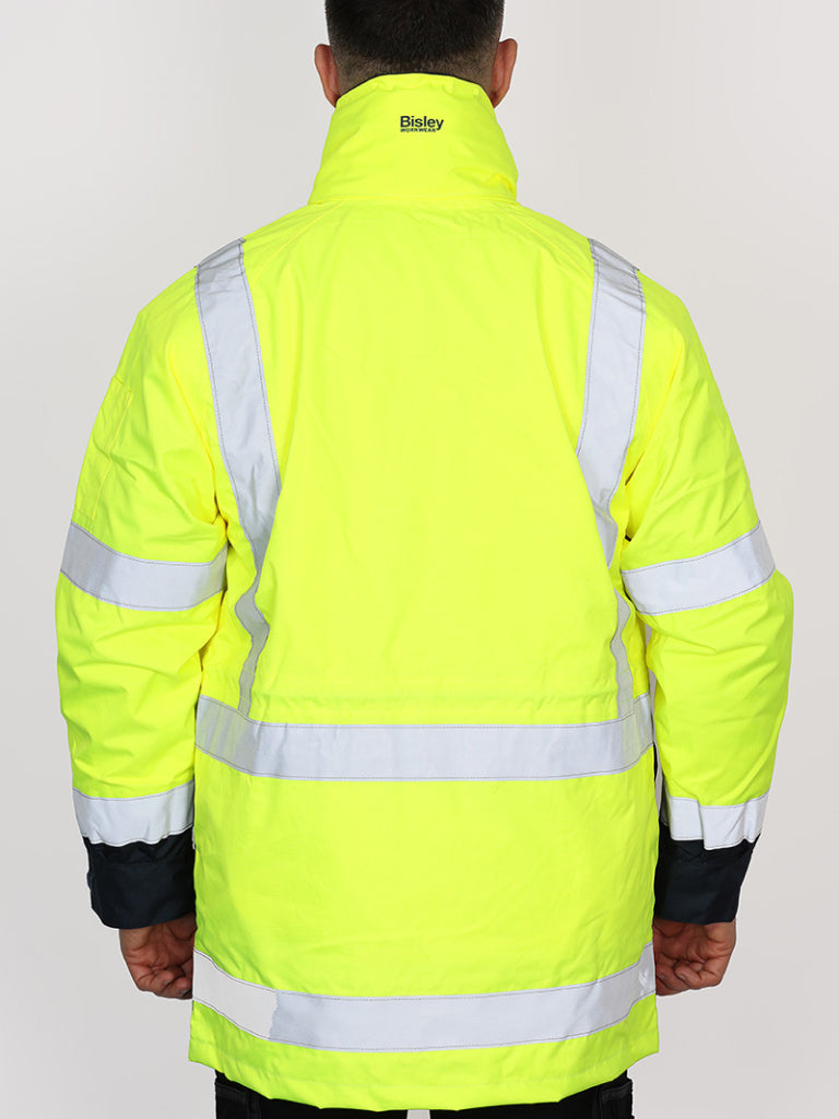 TAPED HI VIS 5-IN-1 RAIN JACKET