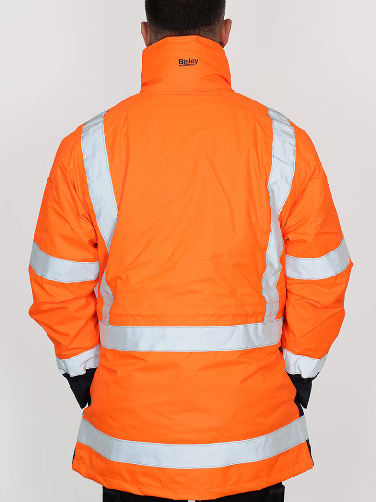 TAPED HI VIS 5-IN-1 RAIN JACKET