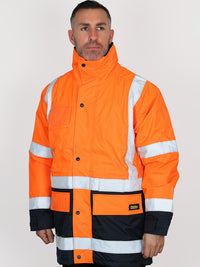 TAPED HI VIS 5-IN-1 RAIN JACKET