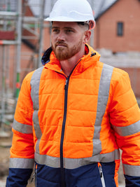 TAPED HI VIS PUFFER JACKET