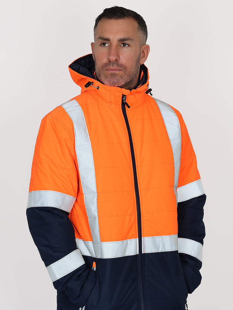 TAPED HI VIS PUFFER JACKET