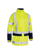 TAPED HI VIS RAIN SHELL JACKET