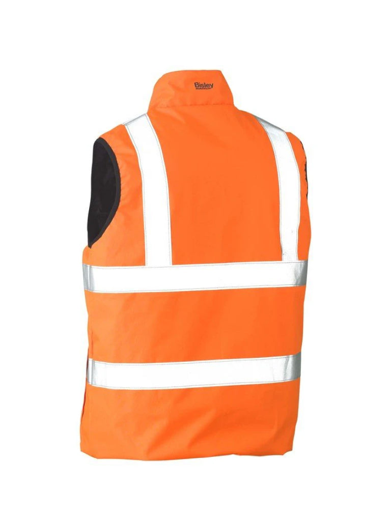 TAPED HI VIS REVERSIBLE PUFFER VEST