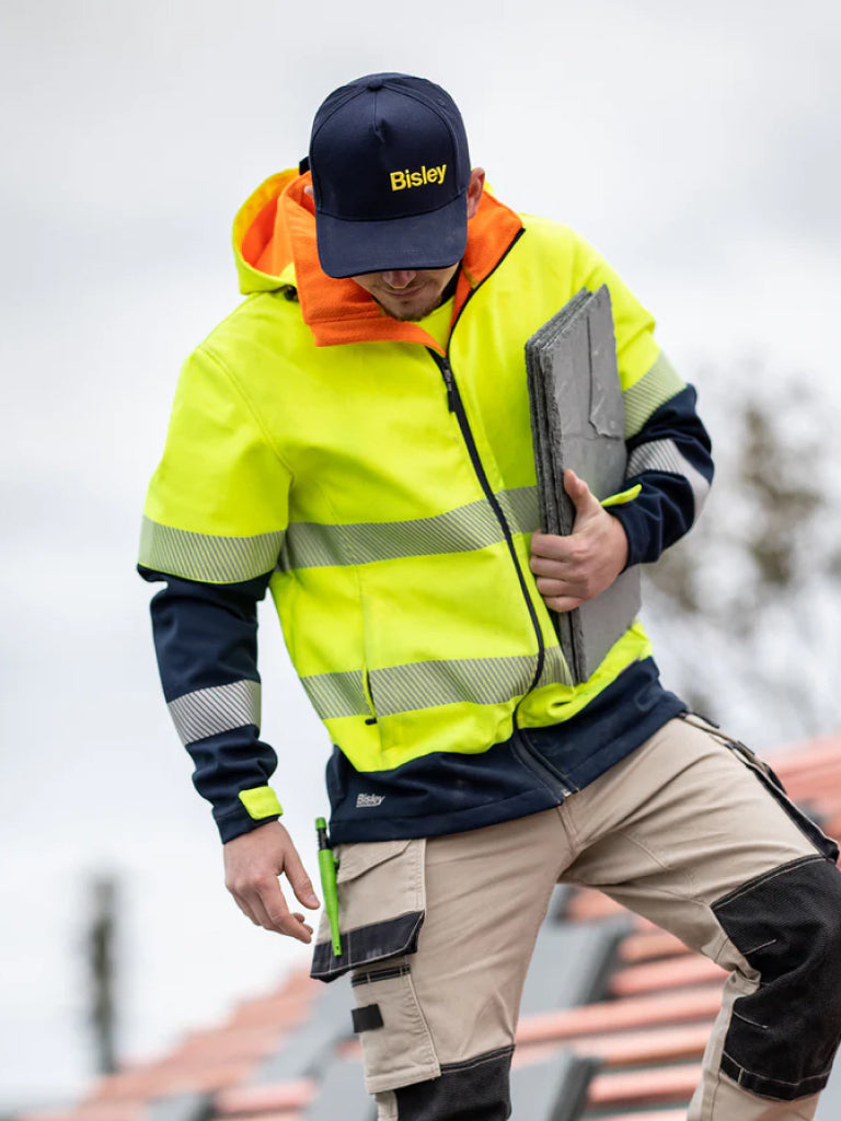 TAPED HI VIS RIPSTOP BONDED FLEECE JACKET