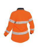 WOMENS LONG SLEEVED TAPED TWO TONE HI VIS POLO