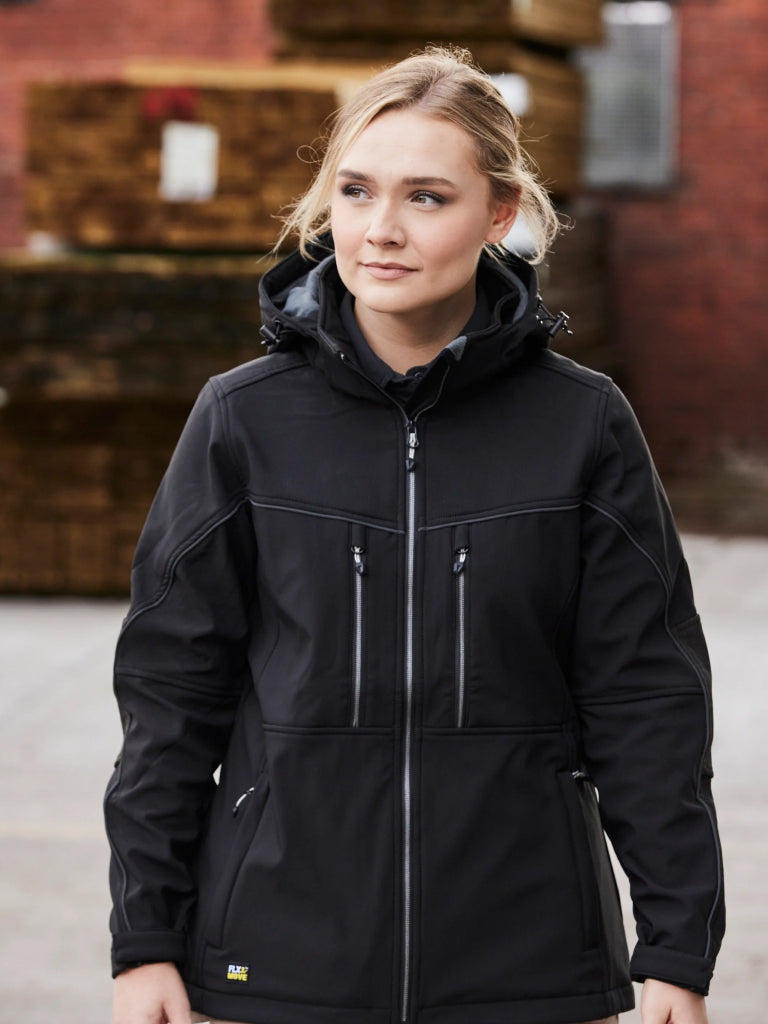 WOMEN’S FLX & MOVE™ HOODED SOFT SHELL JACKET