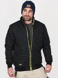 Bisley Workwear Diamond-Quilted Bomber Jacket with Multi-Functional ZIp Pockets