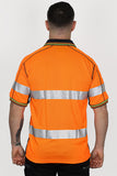 TAPED HI VIS POLYESTER MESH POLO