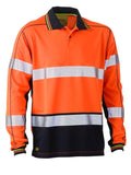TAPED HI VIS POLYESTER MESH LONG SLEEVE POLO