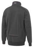 Bisley Workwear Charcoal Low-Pill Premium Polyester Pullover with Sherpa Fleece Lining with Back Mobile Zip-Up Pocket
