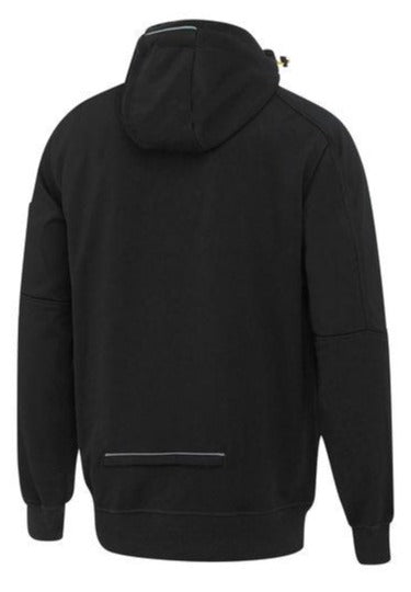 Bisley Workwear Black Zip Up Hoodie Sherpa Fleece Lining with Back Mobile Zip-Up Pocket