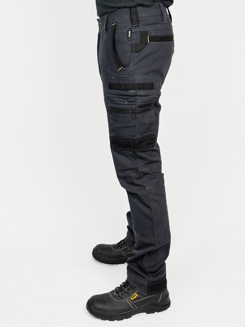 SKINNY FIT CARGO TROUSERS IN STRETCH COTTON WITH ELASTICATED CUFFS