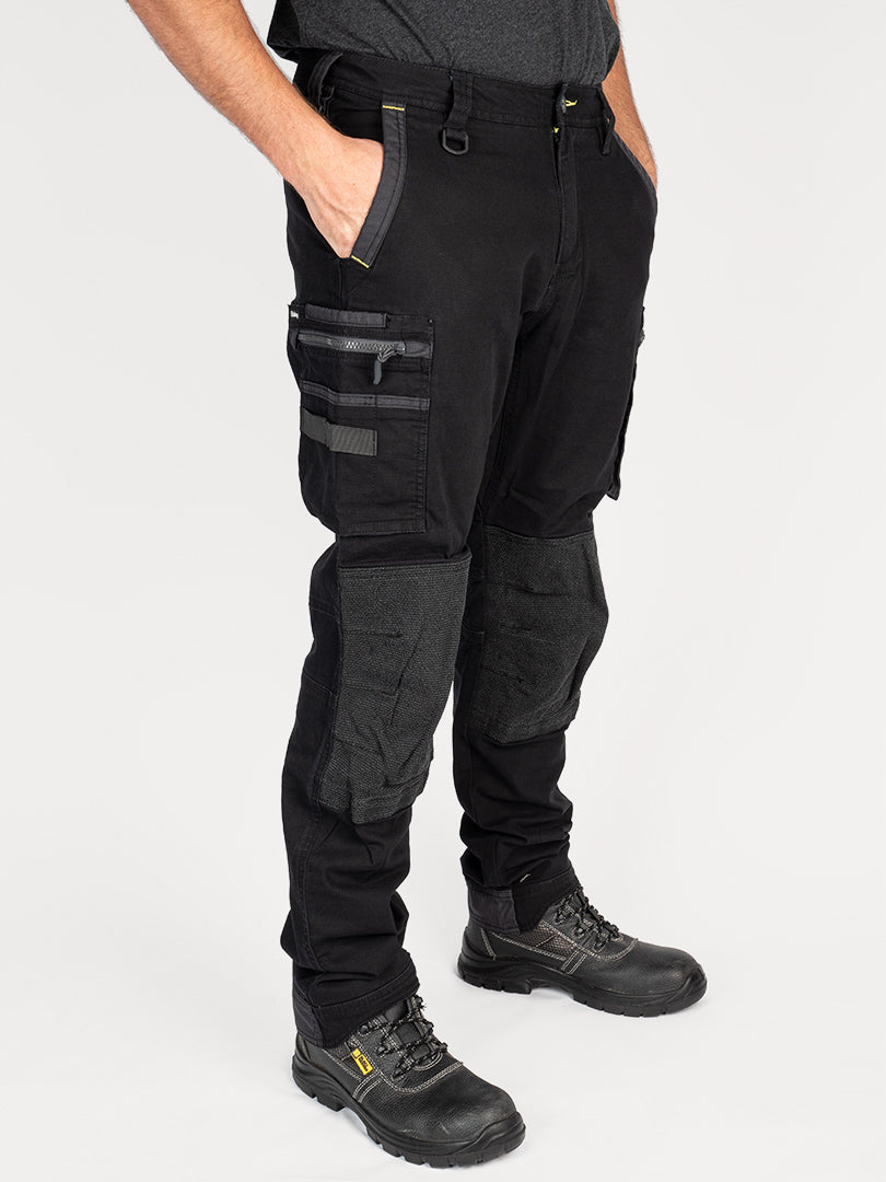 Buy Multi Pocket Work Trousers in Black With Holster Pockets  Knee Pads   Forja Wears