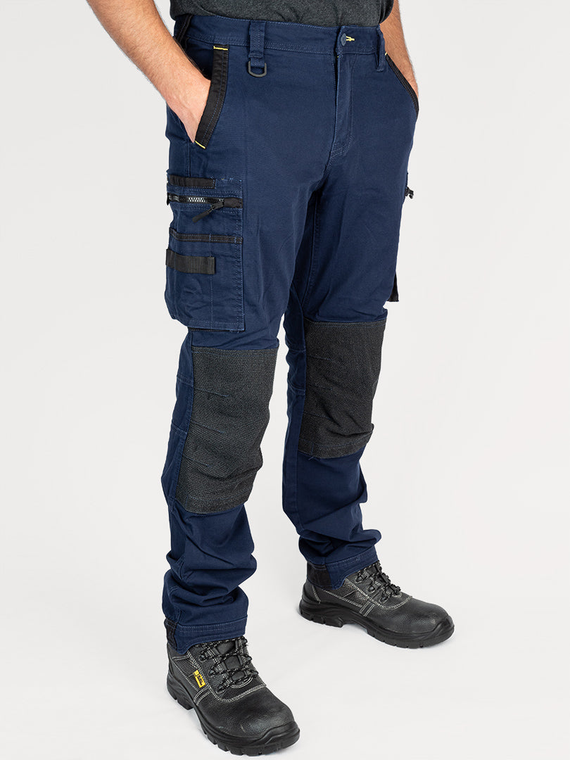 40 Waist  31 inch Leg Navy  Combat Work Trousers Pants Knee Pad Pockets  Half Elastic Waist Durable Workwear4041 Reg 31  Amazonin  Clothing  Accessories