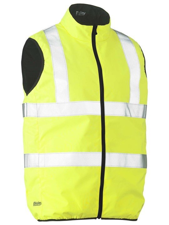 Bisley Workwear UK | Taped Hi Vis 2-in-1 Reversible Puffer Vest