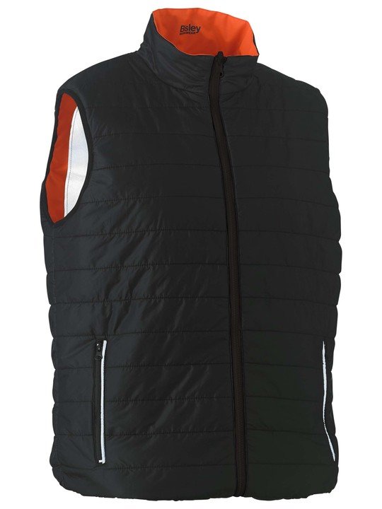 Bisley Workwear UK | Taped Hi Vis 2-in-1 Reversible Puffer Vest