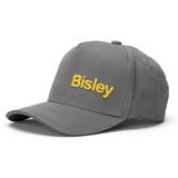 Bisley Workwear UK Grey Cotton Cap with Metal Clip Fastener