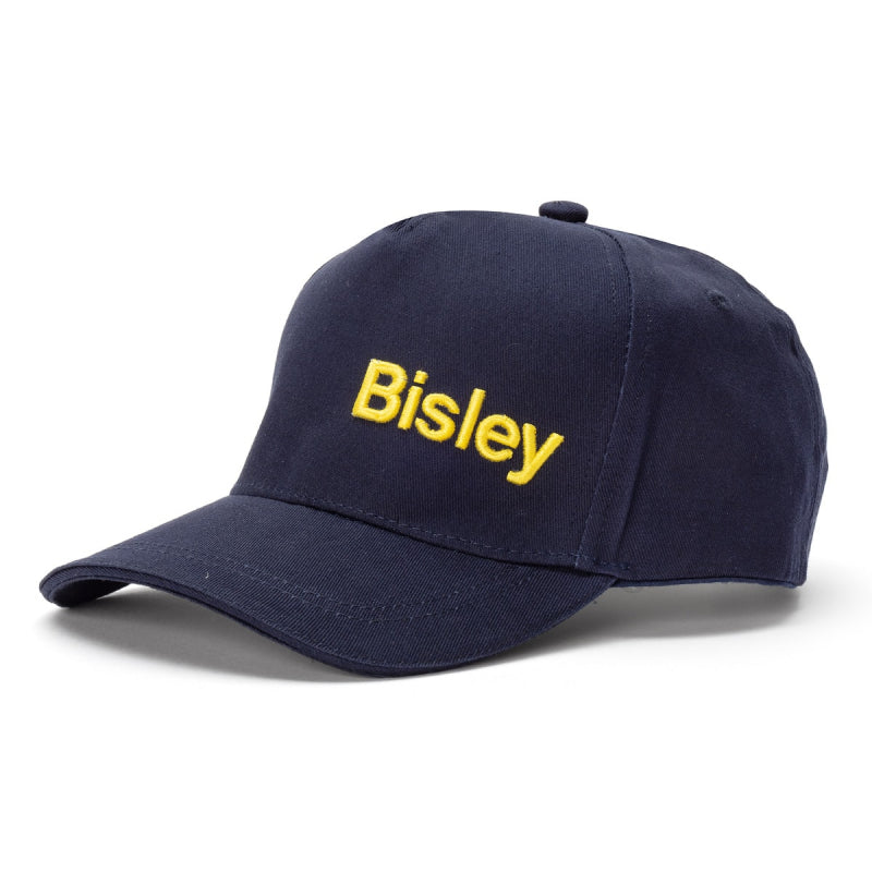 Bisley Workwear UK Navy Cotton Cap with Metal Clip Fastener